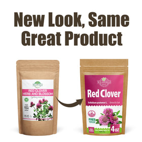 Wildfield Herbs Red Clover tea dried bulk in bag, high-quality petals harvested for consistency.