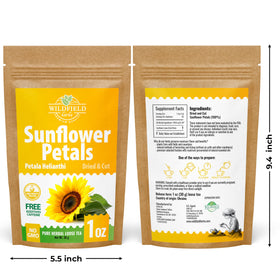 European origin Wildfield Herbs Sunflower Petals Tea sourcing note