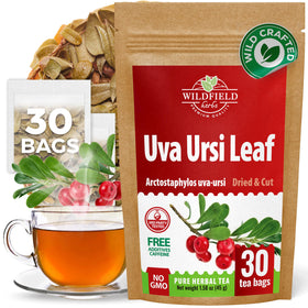 Wildfield Herbs Uva Ursi tea bags boxed for freshness and aroma