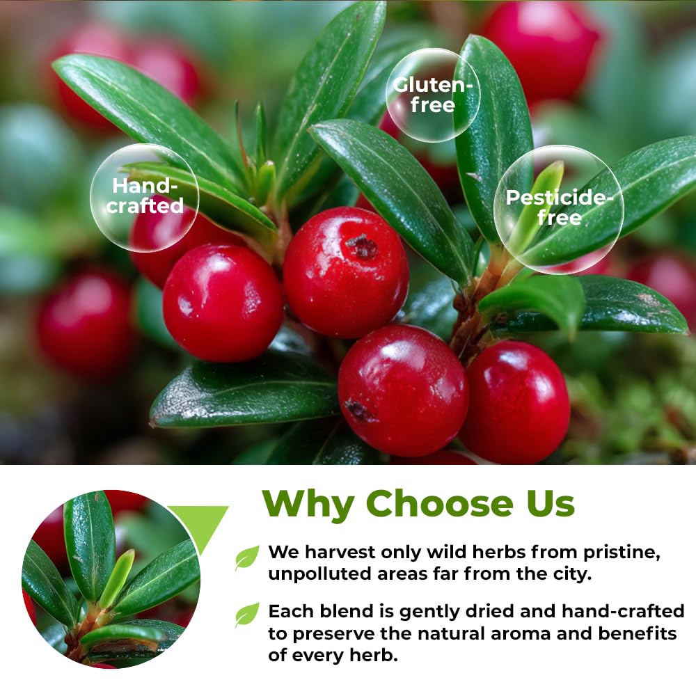 Wildfield Herbs Uva Ursi tea emphasizes quality through careful sourcing and craftsmanship.
