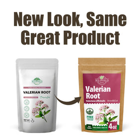 Wildfield Herbs European-sourced valerian root adds premium origin detail.