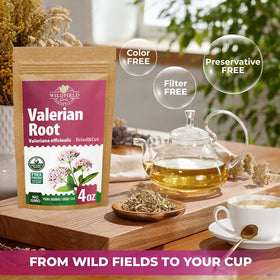 Wildfield Herbs packaging seal confirms freshness and secure storage.