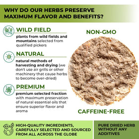 Wildfield Herbs Wild Yam Root closeup reveals rich texture and natural aroma.