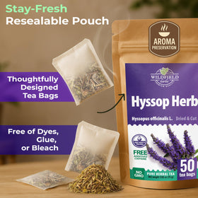 Wildfield Hyssop aroma closeup highlights fresh herbal character and clean scent