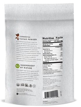 Wildly Organic Fermented Cacao Powder hot chocolate cup for cozy beverages.