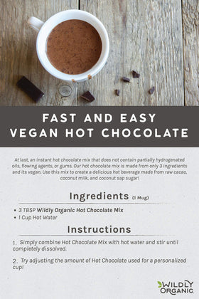 Wildly Organic three-ingredient set featuring cacao, coconut sugar, coconut milk powder.