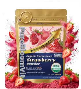 WildSap Emeralds strawberry powder front pack for pure flavor and pantry appeal