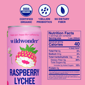 Wildwonder Organic Non-GMO label signals clean, sourced ingredients.