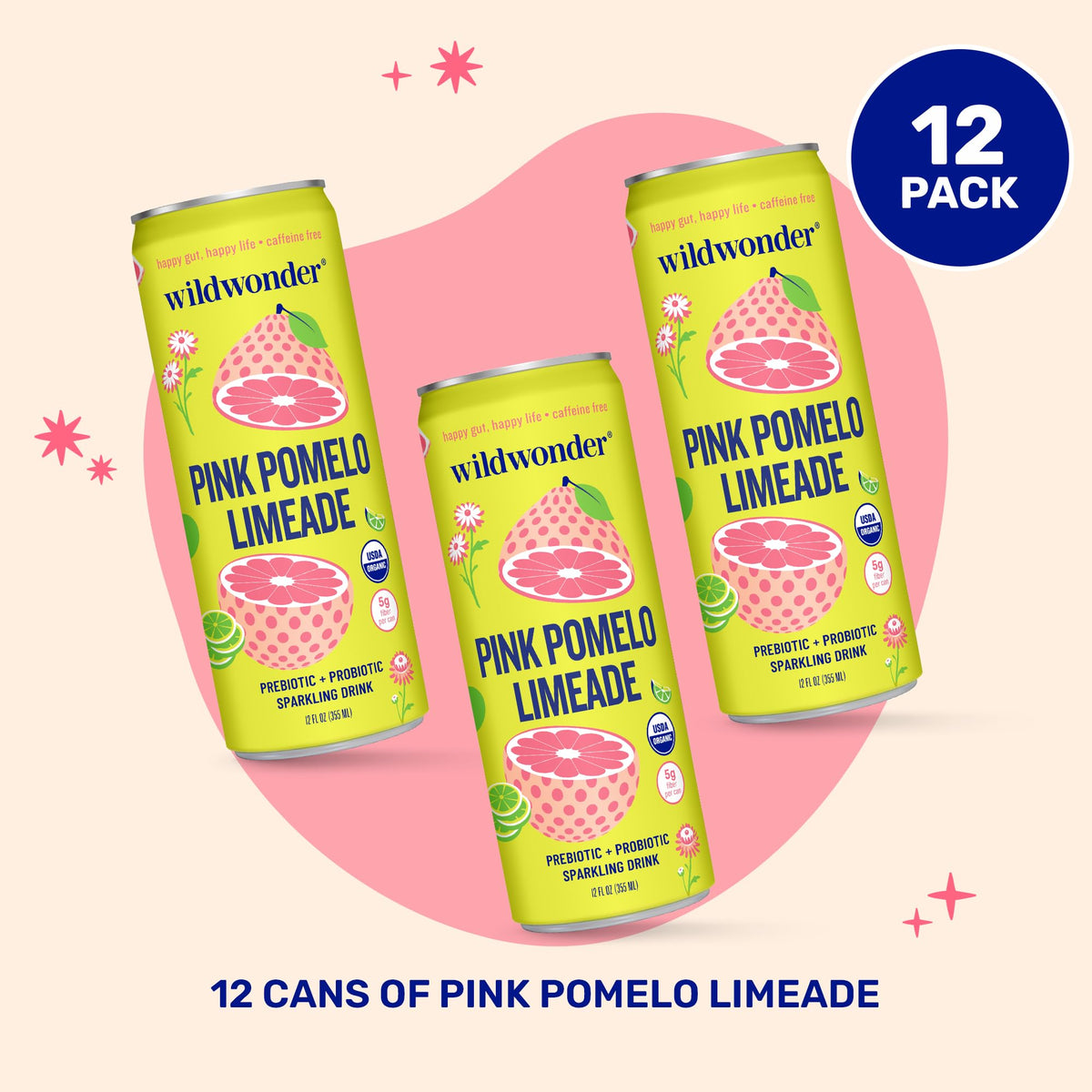 Wildwonder can closeup ingredients real fruit botanicals rose petals for fragrance