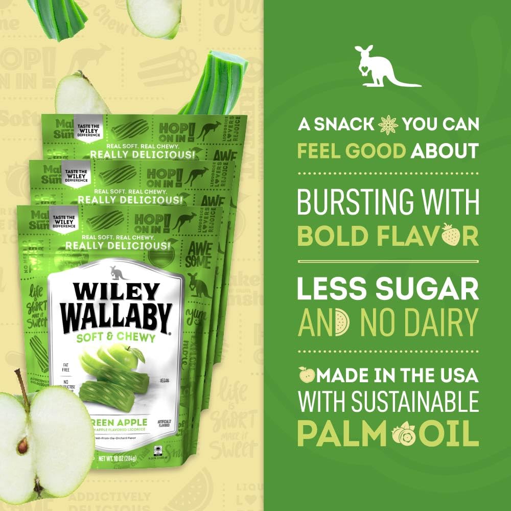 Wiley Wallaby 3-pack packaging signals value and easy sharing.