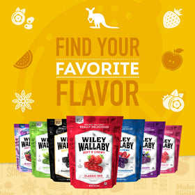 Wiley Wallaby 3-pack assortment ideal for gifting or sharing