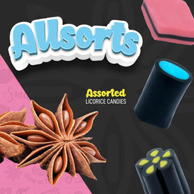 Wiley Wallaby Allsorts variety flavors display, tempting taste exploration.