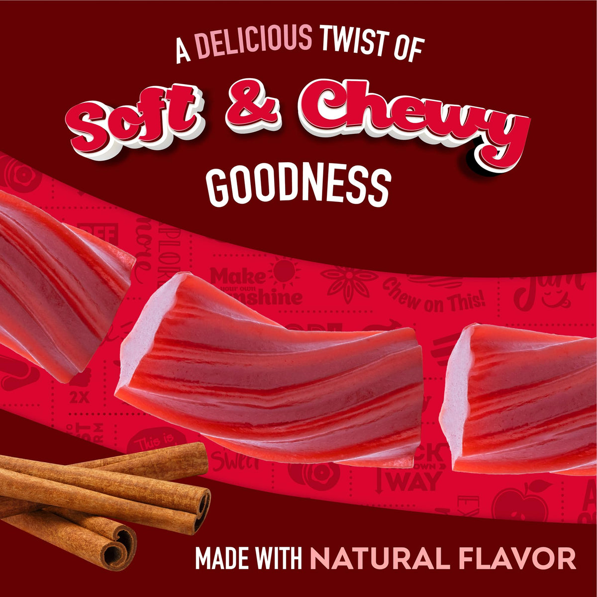 Wiley Wallaby Australian-style licorice delivers bold cinnamon flavor with fruity notes.