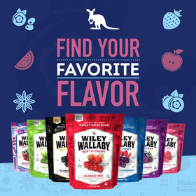 Wiley Wallaby Australian-style licorice with plant-based ingredients for mindful snacking.