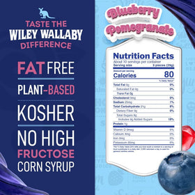 Wiley Wallaby licorice chunk closeup highlights soft texture and berry notes.