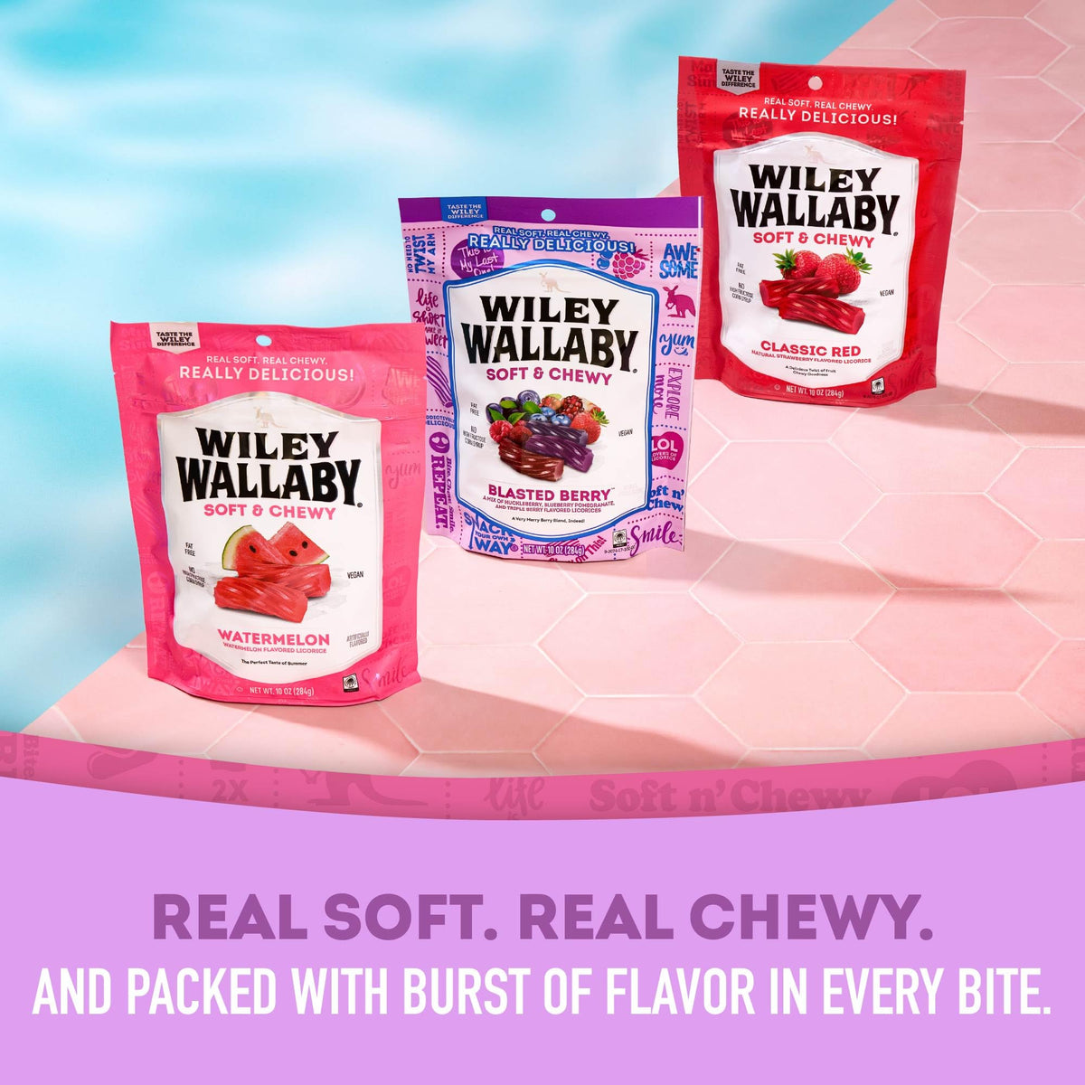 Wiley Wallaby resealable bag keeps licorice fresh and ready to enjoy