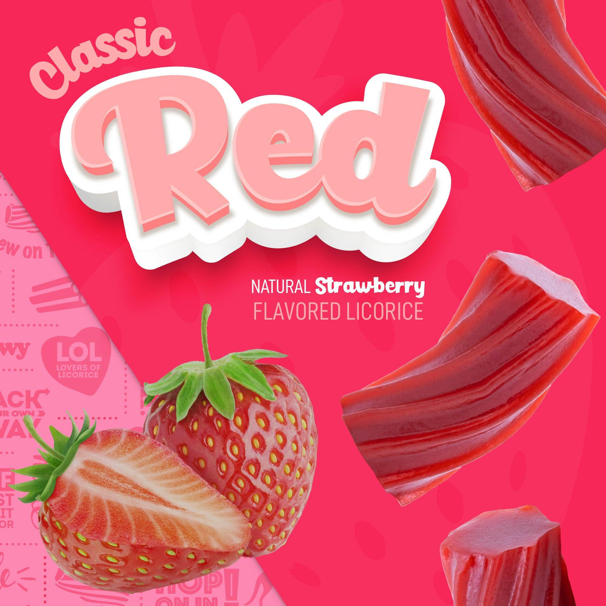 Wiley Wallaby licorice comes in a resealable bag to stay fresh on the go.