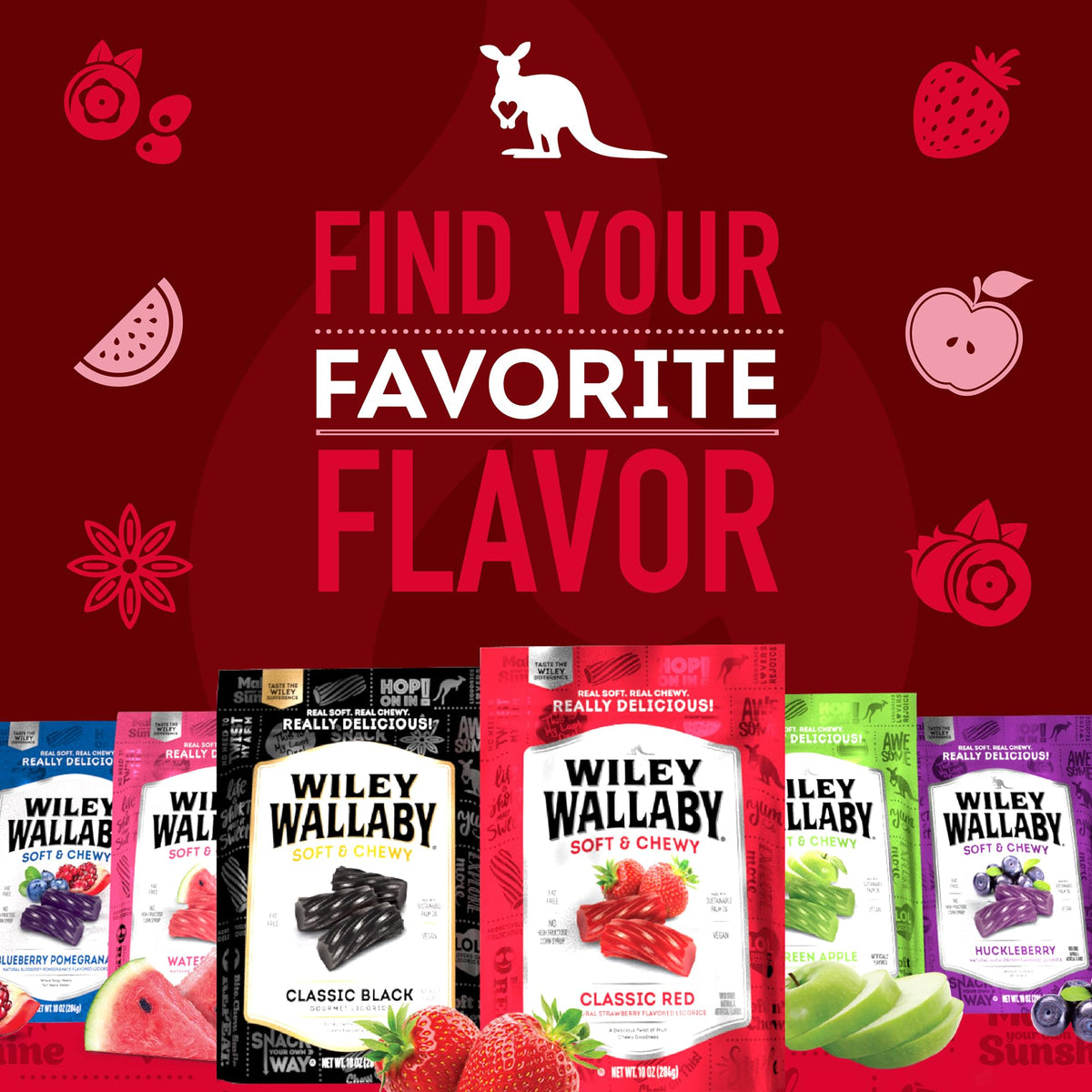 Wiley Wallaby licorice snack idea for movie night or party