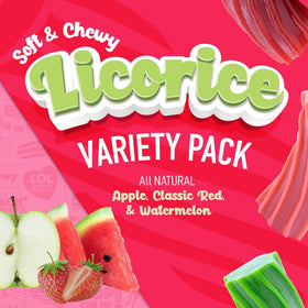 Wiley Wallaby licorice green apple pieces, crisp bite for party treats.