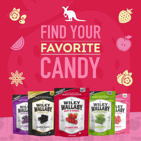Lifestyle shot of Wiley Wallaby snack during movie night
