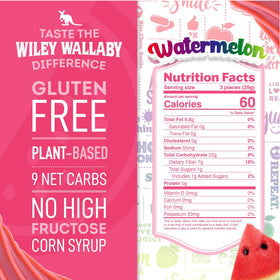 Wiley Wallaby Low Sugar Licorice Pack, compact snack option with 1 gram sugar