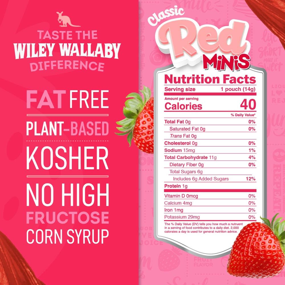 Wiley Wallaby Mini Licorice Bites pocket-friendly pack ready for lunchboxes and trips.