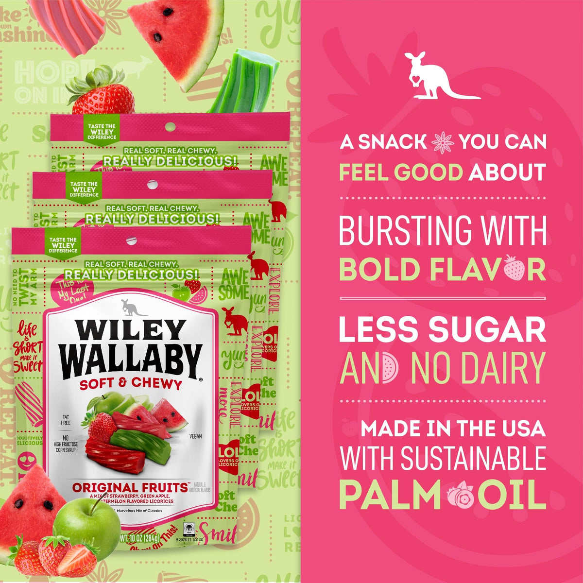 Wiley Wallaby mixed flavors licorice beans offer variety and fun