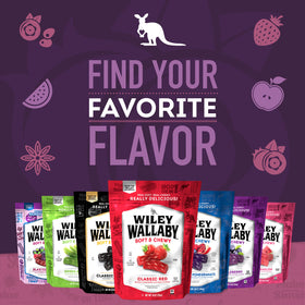 Wiley Wallaby convenient 10 oz pack is ideal for on-the-go snacking.