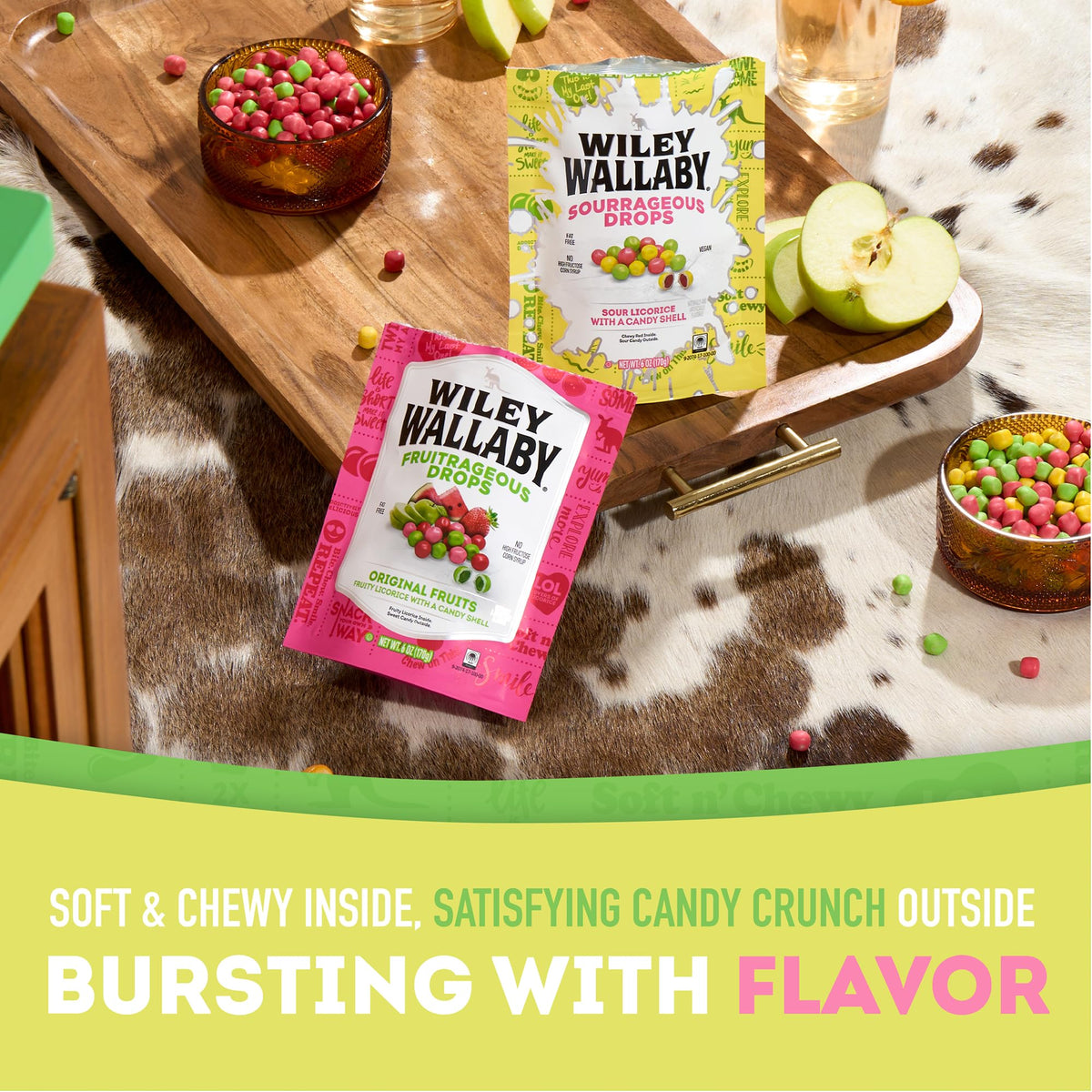 Wiley Wallaby on-the-go snack ideal for movie nights and parties
