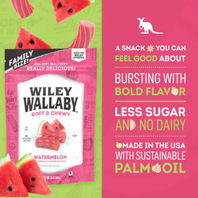 Resealable packaging keeps licorice pieces fresh between servings for easy sharing.