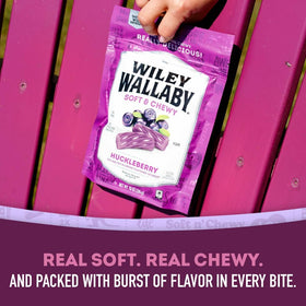 Wiley Wallaby resealable bag on shelf enables fresh, on-the-go enjoyment.