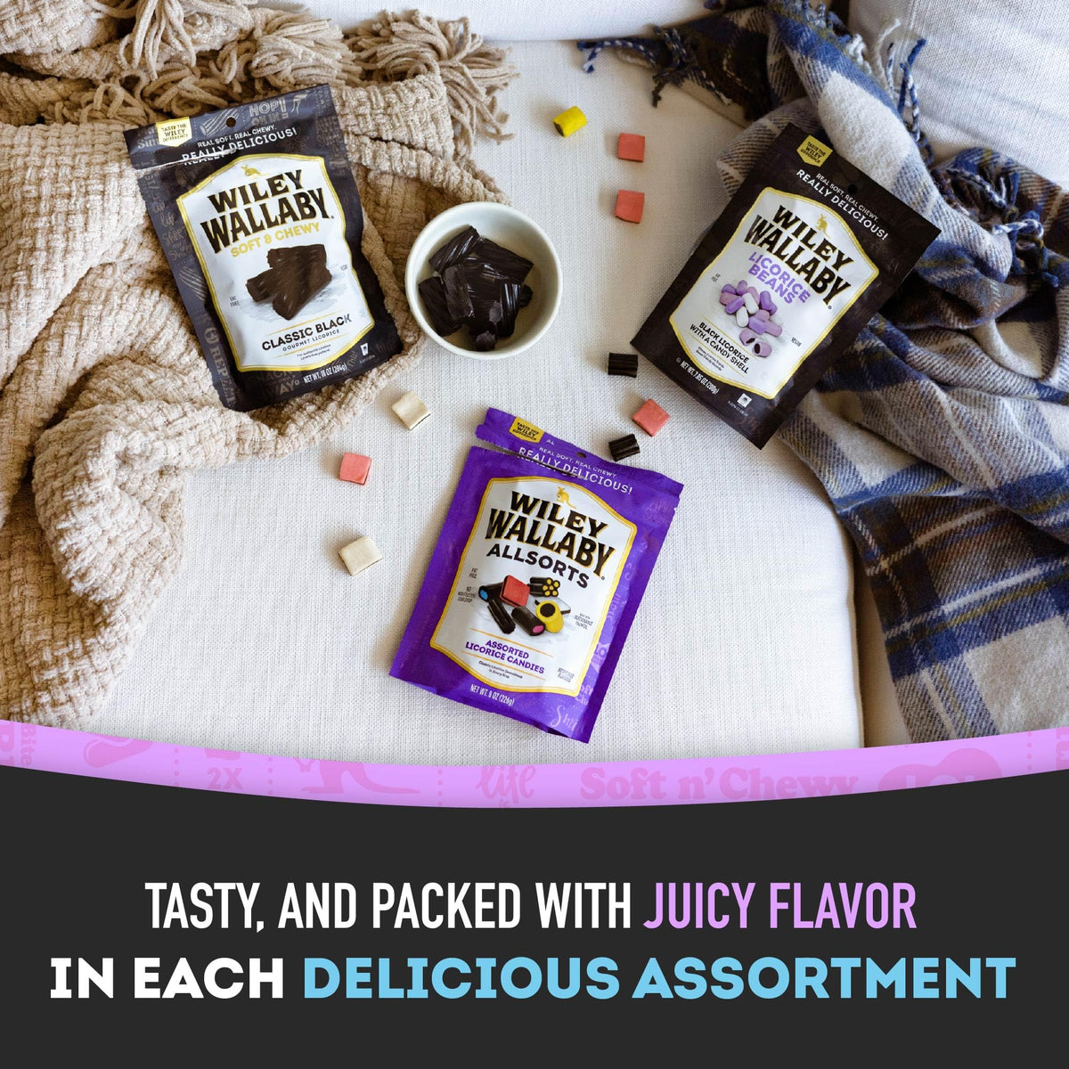 Wiley Wallaby Reduced-sugar Licorice—snack smarter while enjoying the taste.