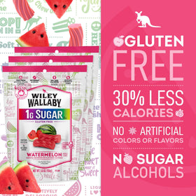 Resealable bag keeps Wiley Wallaby licorice fresh for on-the-go enjoyment.