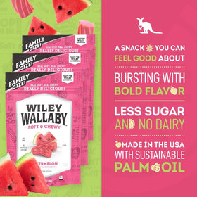 Wiley Wallaby soft-chewy licorice texture invites relaxed snacking moments.
