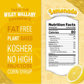 Wiley Wallaby licorice twists showcase bold lemonade flavor