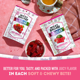 Watermelon flavor adds fruity notes to Wiley Wallaby licorice for a refreshing bite.