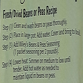 Black-eyed peas served with Wiley's seasoning for a flavorful weeknight option.