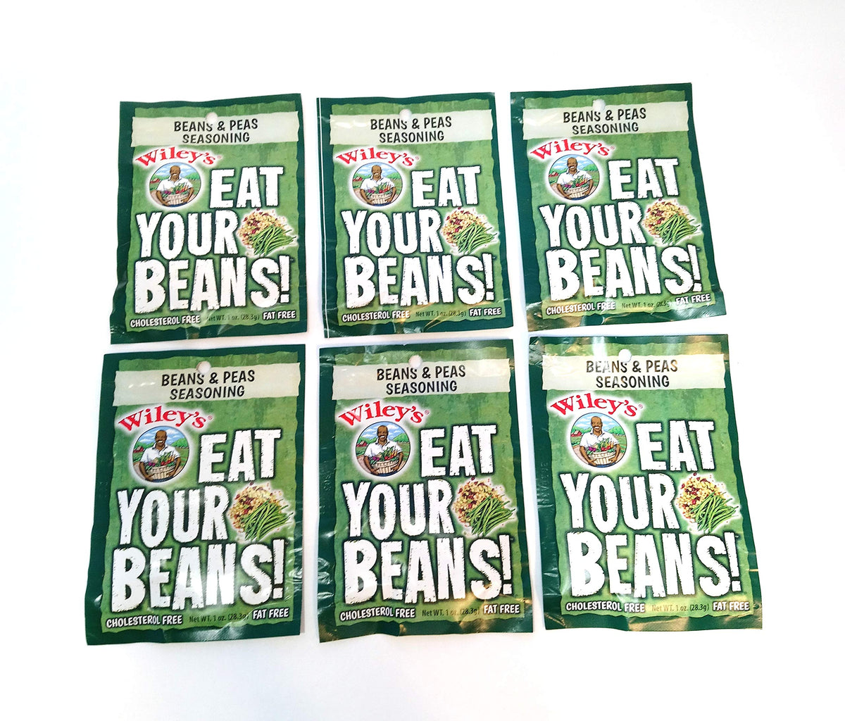 Closeup of Wiley's seasoning packets highlighting convenient, ready-to-use sachets.
