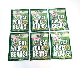 Closeup of Wiley's seasoning packets highlighting convenient, ready-to-use sachets.