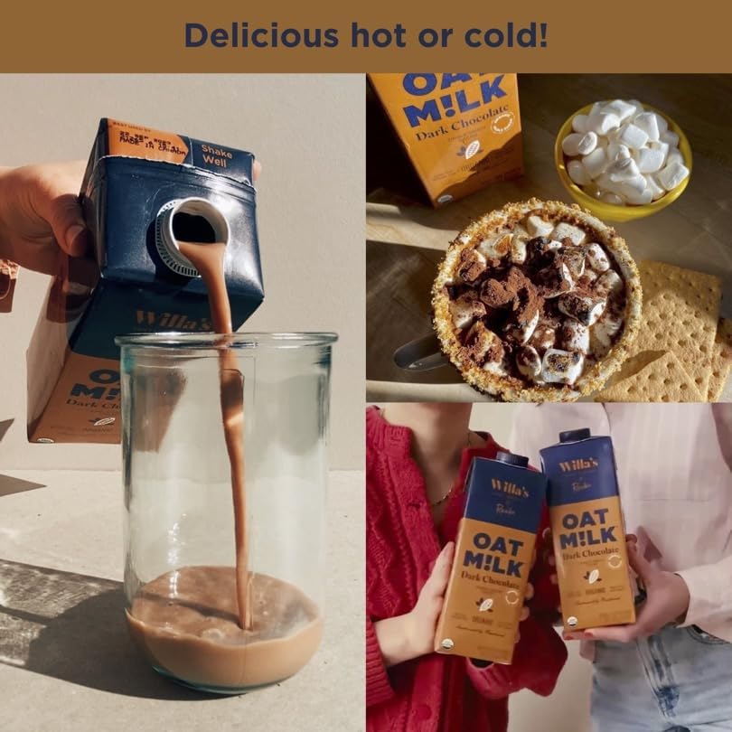 Willa's Organic Oats ingredients close-up reveals non-GMO whole grains.
