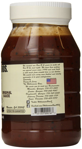 Williamson Bros Bar-B-Q Original sauce glaze on a plate for dipping and finishing