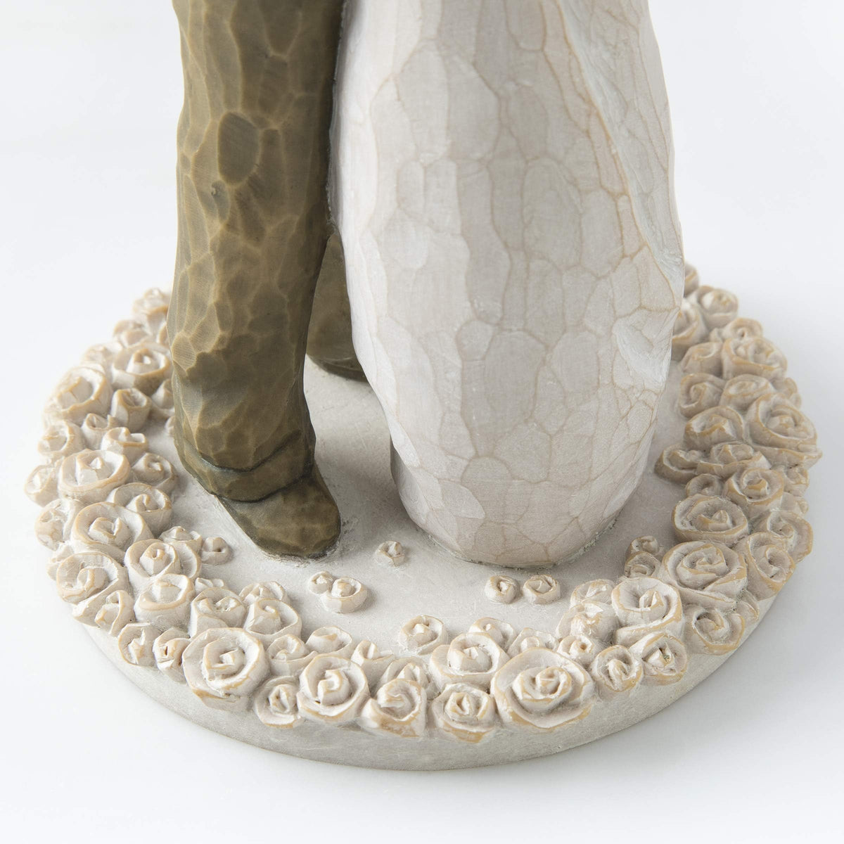 Willow Tree Promise base with carved roses for stability and beauty