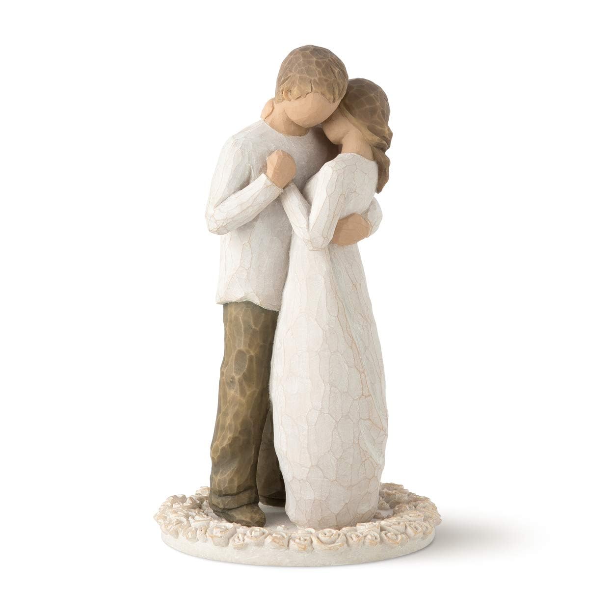 Willow Tree Promise cake topper standing couple embracing for weddings