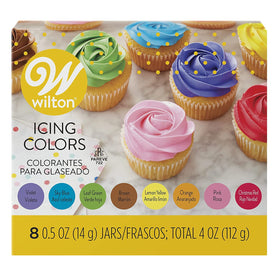 Wilton 8-Icing Colors Set color-palette for cake decorating