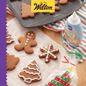 Wilton cookie icing covers cookies evenly, making holiday treats gift-ready without smudging.