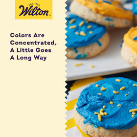 Wilton tinted frosting demonstrates rich hues without thinning texture