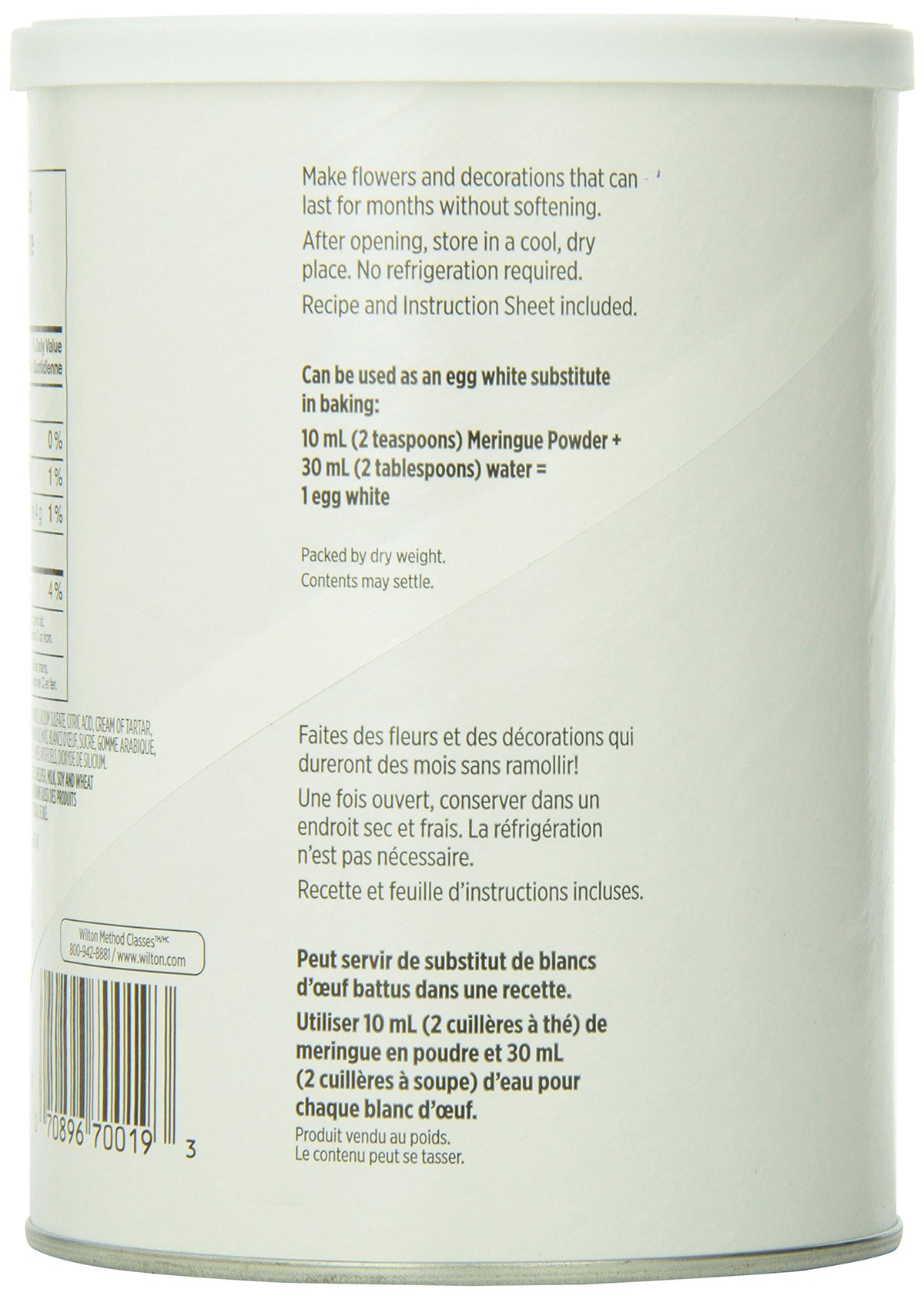 Wilton Meringue Powder demonstrates improved royal icing texture for decorations.