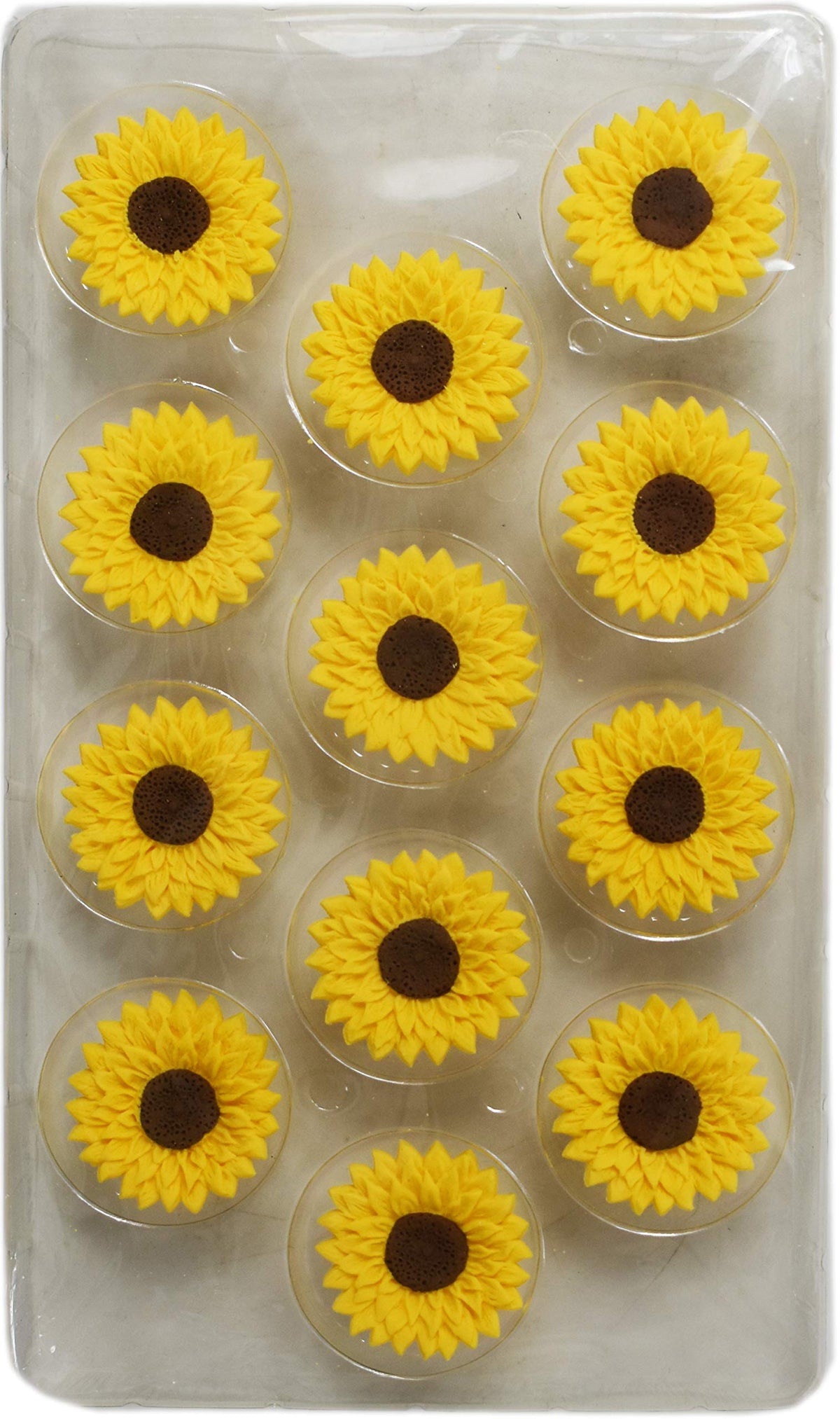 Wilton Sunflower Icing Decorations cupcake collection display shows versatile sprinkles for treats