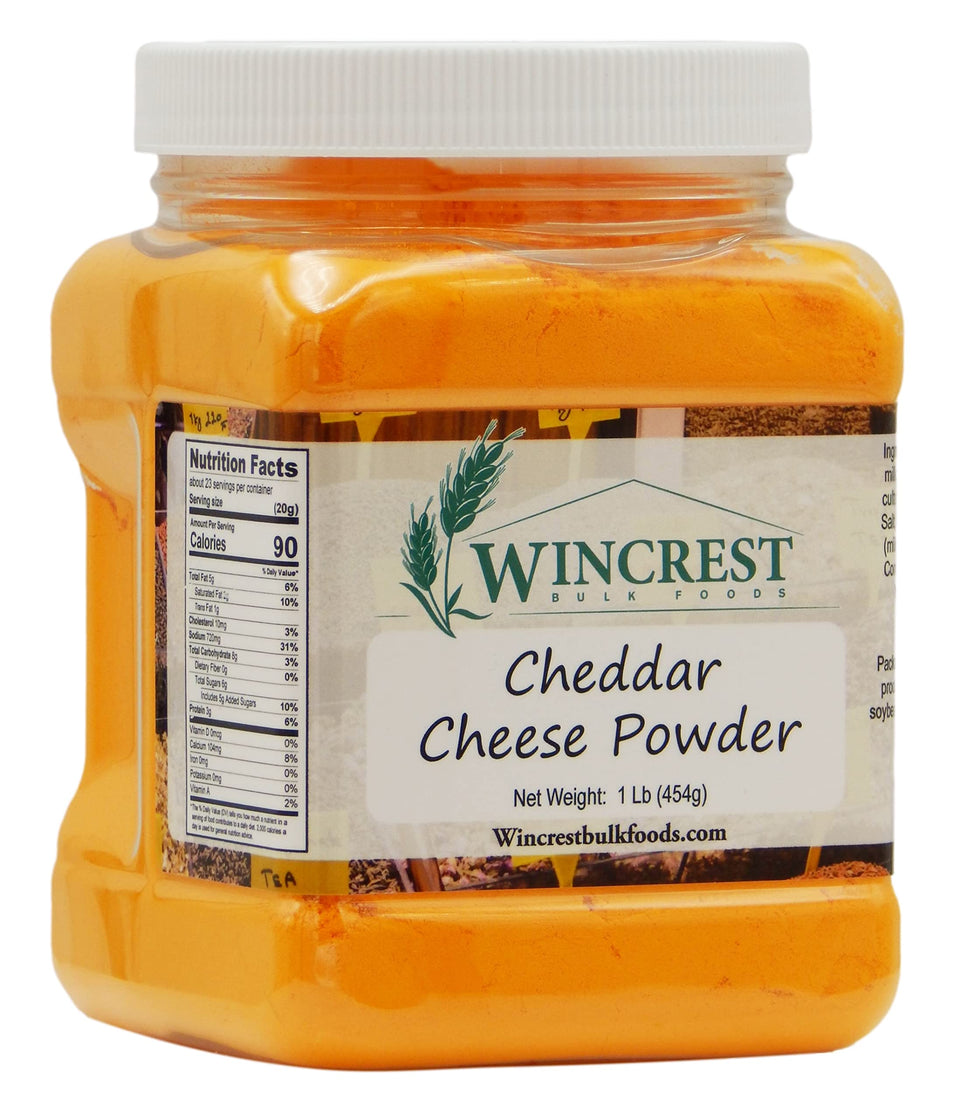 WinCrest Cheddar Cheese Powder 1lb tub ready for seasoning snacks
