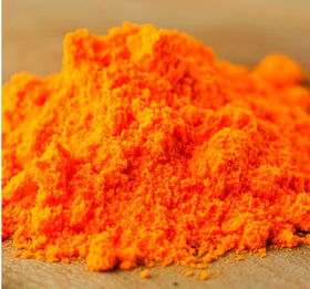 WinCrest cheddar powder sprinkled on popcorn for savory flavor
